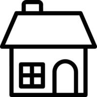 Home outline icon symbol vector image. Illustration of the house real estate graphic property design image