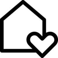 Home outline icon symbol vector image. Illustration of the house real estate graphic property design image