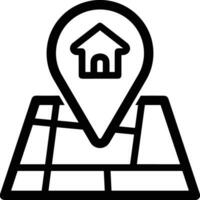 Home outline icon symbol vector image. Illustration of the house real estate graphic property design image