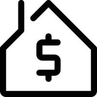 Home outline icon symbol vector image. Illustration of the house real estate graphic property design image