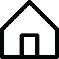 Home outline icon symbol vector image. Illustration of the house real estate graphic property design image