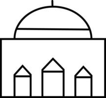 Home outline icon symbol vector image. Illustration of the house real estate graphic property design image