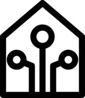 Home outline icon symbol vector image. Illustration of the house real estate graphic property design image