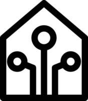 Home outline icon symbol vector image. Illustration of the house real estate graphic property design image