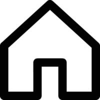 Home outline icon symbol vector image. Illustration of the house real estate graphic property design image