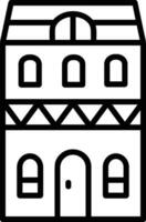 hogar contorno icono símbolo vector imagen. ilustración de el casa real inmuebles gráfico propiedad diseño imagenv