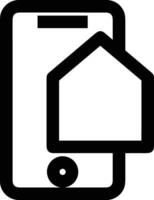 Home outline icon symbol vector image. Illustration of the house real estate graphic property design imagev