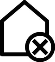 Home outline icon symbol vector image. Illustration of the house real estate graphic property design image