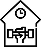 Home outline icon symbol vector image. Illustration of the house real estate graphic property design imagev