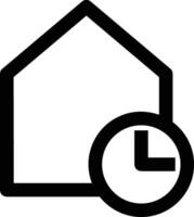 Home outline icon symbol vector image. Illustration of the house real estate graphic property design imagev