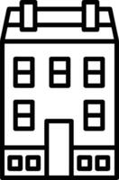 Home outline icon symbol vector image. Illustration of the house real estate graphic property design image