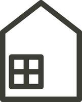 Home outline icon symbol vector image. Illustration of the house real estate graphic property design imagev