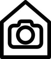 Home outline icon symbol vector image. Illustration of the house real estate graphic property design imagev