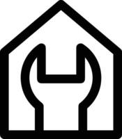 Home outline icon symbol vector image. Illustration of the house real estate graphic property design imagev