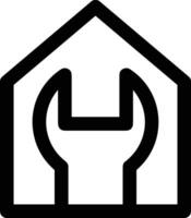 Home outline icon symbol vector image. Illustration of the house real estate graphic property design imagev