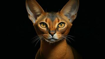 AI generated Abyssinian nature animal wallpaper background photo