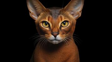 AI generated Abyssinian nature animal wallpaper background photo