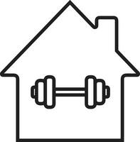 Home outline icon symbol vector image. Illustration of the house real estate graphic property design image