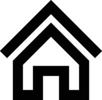 Home outline icon symbol vector image. Illustration of the house real estate graphic property design image