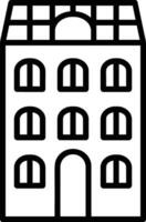 Home outline icon symbol vector image. Illustration of the house real estate graphic property design imagev
