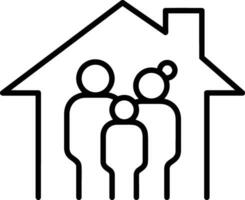 Home outline icon symbol vector image. Illustration of the house real estate graphic property design imagev