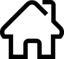 Home outline icon symbol vector image. Illustration of the house real estate graphic property design image