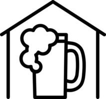 Home outline icon symbol vector image. Illustration of the house real estate graphic property design imagev