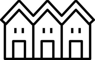 Home outline icon symbol vector image. Illustration of the house real estate graphic property design image