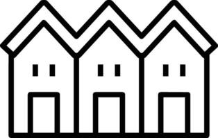 Home outline icon symbol vector image. Illustration of the house real estate graphic property design image