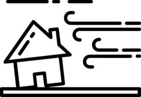 Home outline icon symbol vector image. Illustration of the house real estate graphic property design image