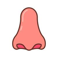 Nose icon in vector. Logotype vector