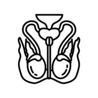 Cranial Dura icon in vector. Logotype vector