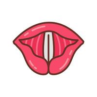 Epiglottis icon in vector. Logotype vector