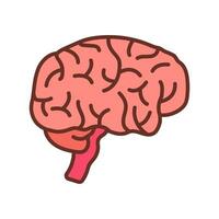 Brain icon in vector. Logotype vector