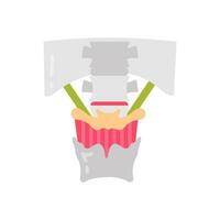 Stylohyoid Muscle icon in vector. Logotype vector