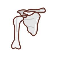 Scapula icon in vector. Logotype vector