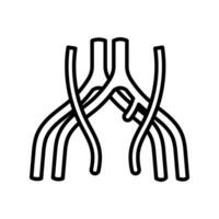 Common Iliac Vein icon in vector. Logotype vector