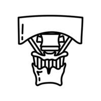 estilohioideo músculo icono en vector. logotipo vector