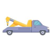 Tow truck for car icon cartoon vector. Vehicle pull hook vector