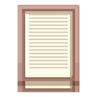 Data paper tray icon cartoon vector. Cabinet case desk vector