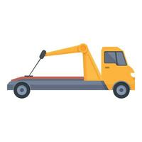 Lorry tow truck icon cartoon vector. Help automotive towing vector