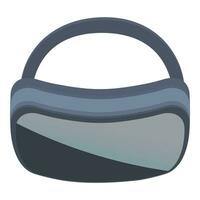 Futuristic glasses icon cartoon vector. Virtual reality headset vector
