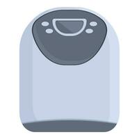 Home bread maker icon cartoon vector. Button menu food vector