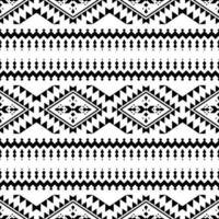Tribal seamless stripe pattern. Ethnic texture motif. Abstract geometric vector illustration. Black and white. Design for rug, curtain, pillow, textile, wrapping, fabric, tablecloth, embroidery.