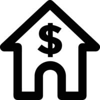 Home outline icon symbol vector image. Illustration of the house real estate graphic property design imagev