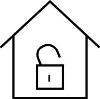 Home outline icon symbol vector image. Illustration of the house real estate graphic property design imagev