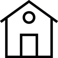 Home outline icon symbol vector image. Illustration of the house real estate graphic property design imagev