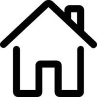 Home outline icon symbol vector image. Illustration of the house real estate graphic property design imagev