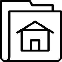 Home outline icon symbol vector image. Illustration of the house real estate graphic property design imagev