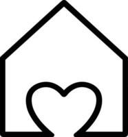 Home outline icon symbol vector image. Illustration of the house real estate graphic property design imagev